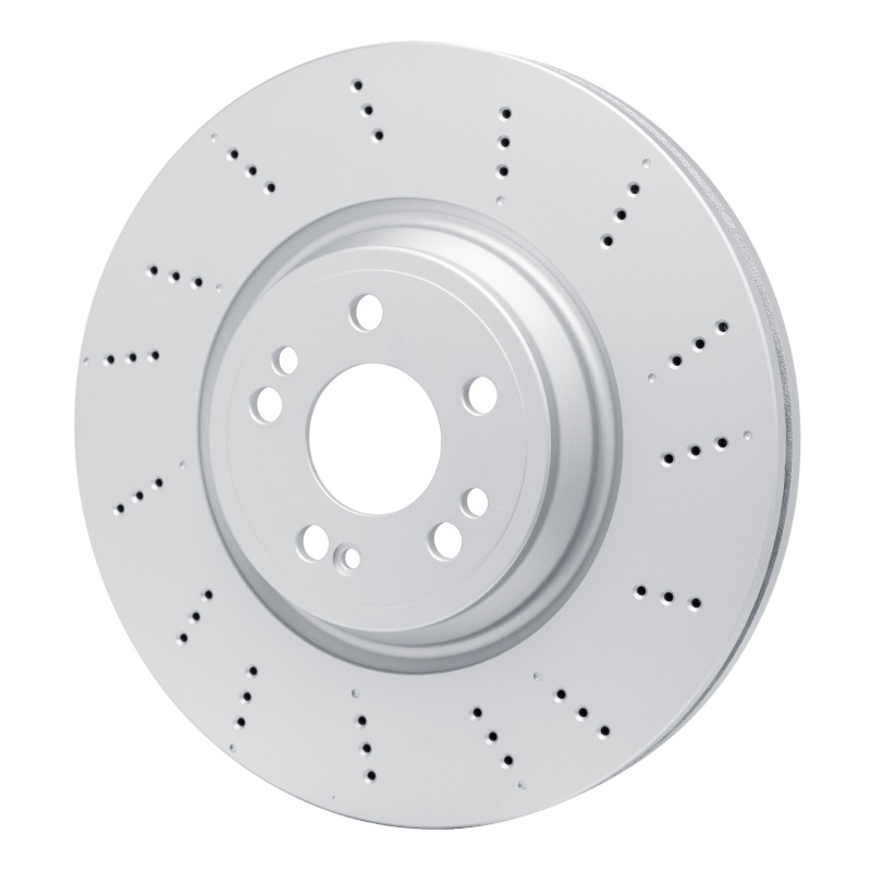 Mercedes-Benz GLE350 Brake Rotor (1) - Front - R1 Concepts - Drilled GeoSPEC Coated - `20-`23